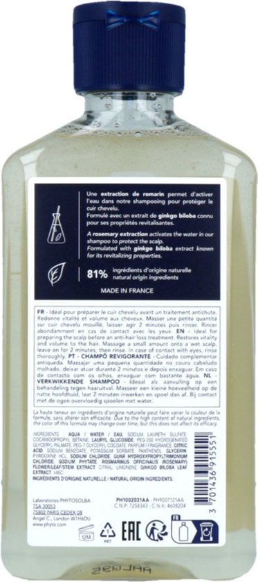 Shampooing Phyto Paris Phytocyane Revitalisant 250 ml