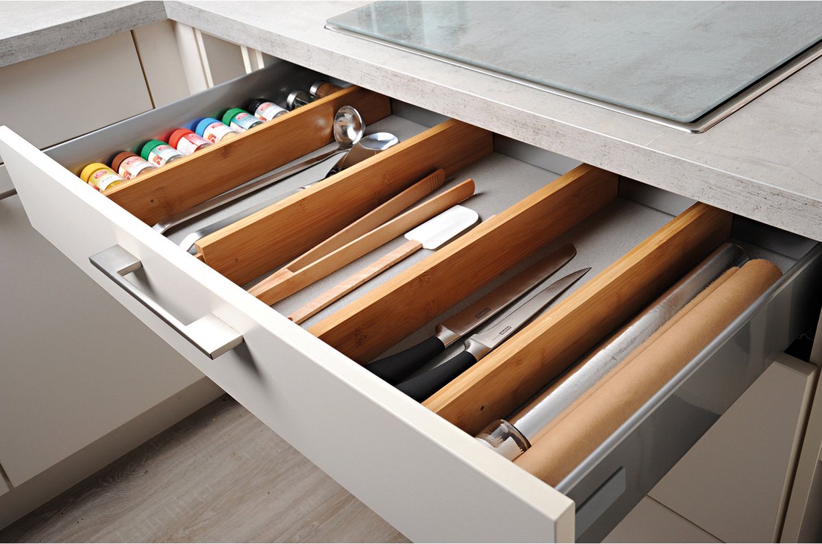 Tucireat Lot De 8 Organisateurs De Tiroir En Plastique - 3 Tailles - Pour Salle De Bain, Bureau, Rangement