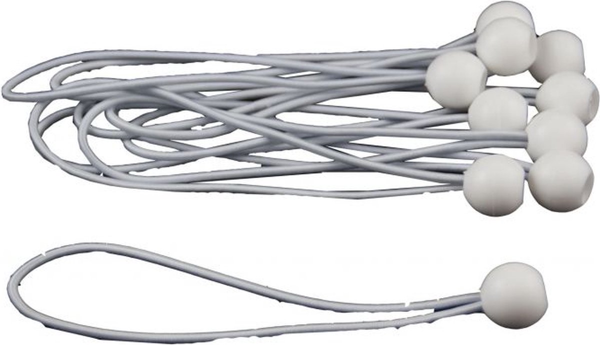 Ledent Elastiek Lus 4 mm 20 cm met bol 10 stuks