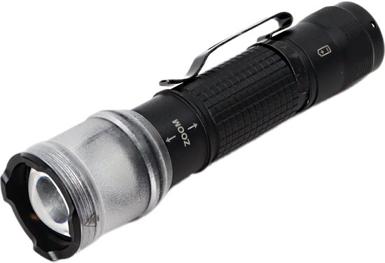 fenix LD30R, oplaadbare ultra heldere compacte LED-zaklamp | 1700 lumen | 267 m | 750 uur Max | USB-C oplaadpoort | 18650 batterij | 1 lumen maanlichtmodus | IP68, zwart