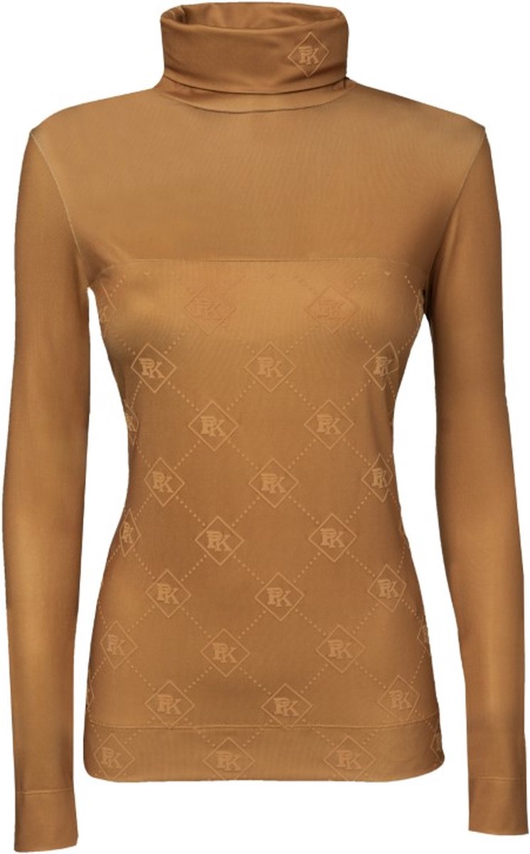 PK International Sportswear Performance Shirt Technisch Shirt Meryl Sneldrogend Hoge kraag Odin Almond – /42 Lichtbruin