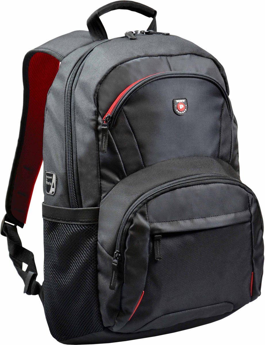 Port Designs Houston Laptop Rugzak - Gewatteerd 17.3 inch Laptopvak + 10 inch Tabletvak - Zwart