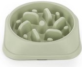 Anti Schrokbak Hond- Groen- Hondenbak- Honden voerbak- Antischrok- Slowfeeder hond- Slow Feeder- Honden voeding- Honden- Voederbak Kat