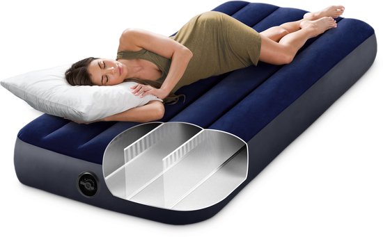 Intex - Matelas pneumatique - Downy Junior Twin - 1 personne - 191x76x22 cm