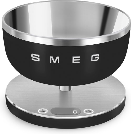 Balance de cuisine Smeg noire