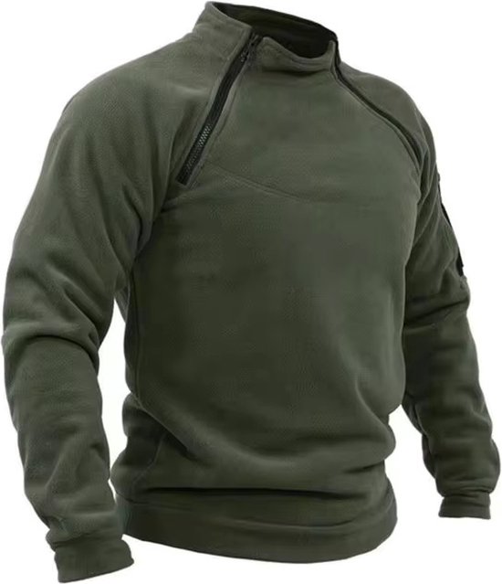 Herfst Winter Warme Trui Vest Heren Fleece Ritssluiting Opstaande Kraag Gebreid Dikke Truien Jas, En8, XL