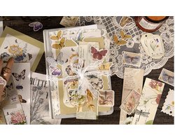 Deco Sticker- & Papierset - Above the Wilderness -94 stuks - Bullet Journal Stickers - Planner Agenda Stickers - Scrapbook stickers /papier - Hobbypapier - Stickers en hobbypapier voor volwassenen en kinderen