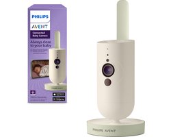 Philips Avent Connected Babycamera babyfoon - Met wifi en app - Veilige verbinding - SCD643/26