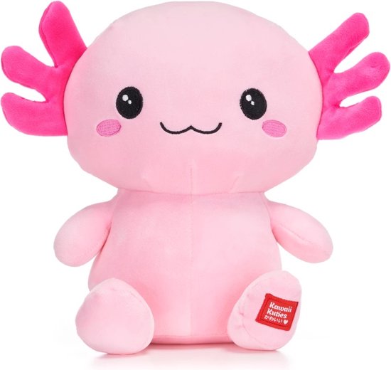 Shownicer Axolotl Kawaii Pluche kussen, pluche kussen, cadeau voor kinderen en meisjes vanaf 12 jaar (rood, 90 cm Shownicer Axolotl Kawaii Pluche kussen, pluche kussen, cadeau voor kinderen en meisjes vanaf 12 jaar (rood, 90 cm