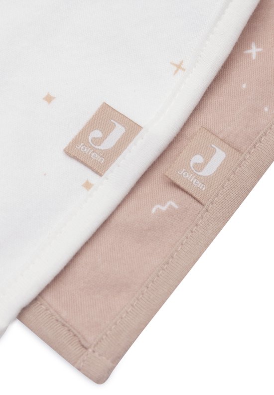 Jollein - Slab Bandana - Katoen - Slabbetjes Baby - 2 Stuks - Twinkling Wild Rose - 2 Stuks van Jollein — afbeelding 2