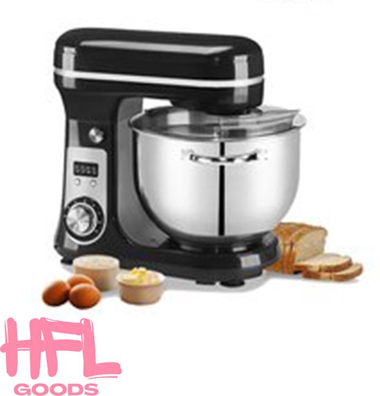 Vivid Green VGHMW Handmixer, RVS304 Staal, Zwart, 20x7.9x18.3 cm, 9