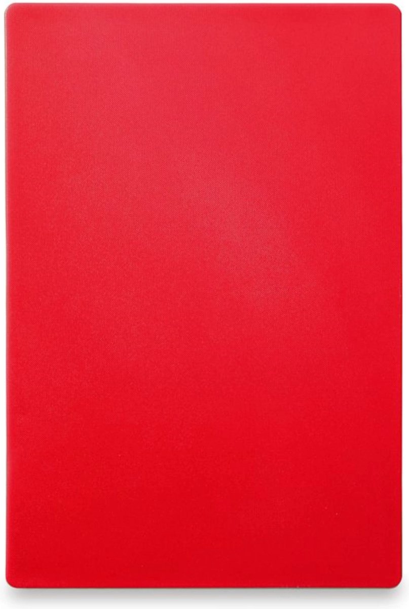 HENDI Grote snijplank – HACCP-gecertificeerd – HDPE kunststof – 600x400 mm – rood