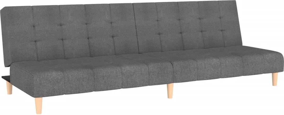 Slaapbank - Uitklapbaar - Slaapstoel - Logeerbed - Zetelbed - Slaapfauteuil - Vouwbed - 2 persoons - Zeer comfortabel - Lichtgrijs