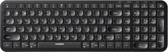 Ugreen - Draadloos Ergonomisch Toetsenbord - 2.4GHz & Bluetooth - 106 Toetsen - Gaming & Werk - Compatibel met Laptop, Macbook, iPad, PC & Tablet - Plug & Play