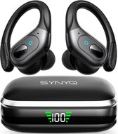 Bol.com Synyq JumP Draadloze Sport Oordopjes - 78 uur Speeltijd - IPX7 Waterdicht - Bluetooth Oordopjes - Sport Oortjes - Oortje... aanbieding