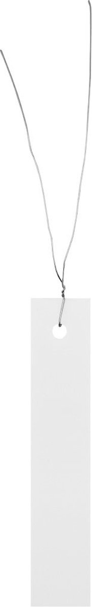 CombiCraft hangetiketten met verzinkt draad 18x100mm wit - 250 stuks