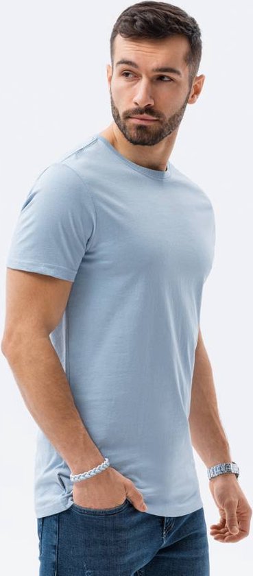 T-shirt - basique - homme - Bleu clair - S1370-6