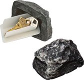 Colorful Sun® Sleutelkluis - 1 Stuk - Sleutelkastje - Sleutelsteen - Verstopplek sleutel - Nepsteen - Sleutelverberger - Key Hider - Stone - Zwart