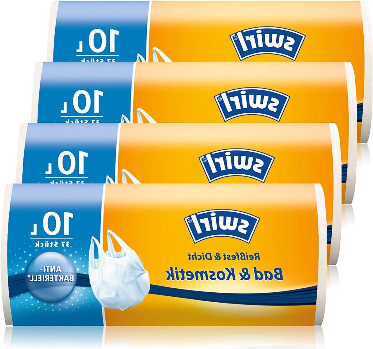 Goedkoopste Handvat Vuilniszakken - Antibacterieel - 4 Rollen - Wit