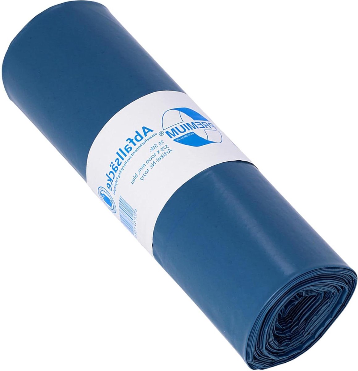 Goedkoopste Blauwe vuilniszakken - 70 my dikte - 70 liter - voordelig geprijsd
