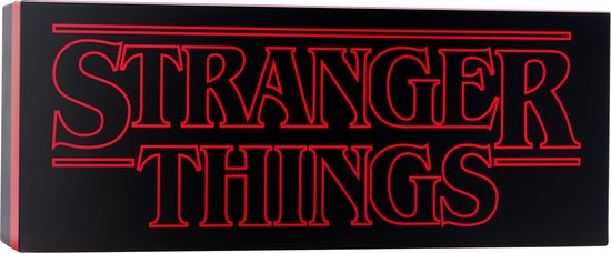 Stranger Things Shaped Logo Light, 30 cm (11,8) brede wand- of