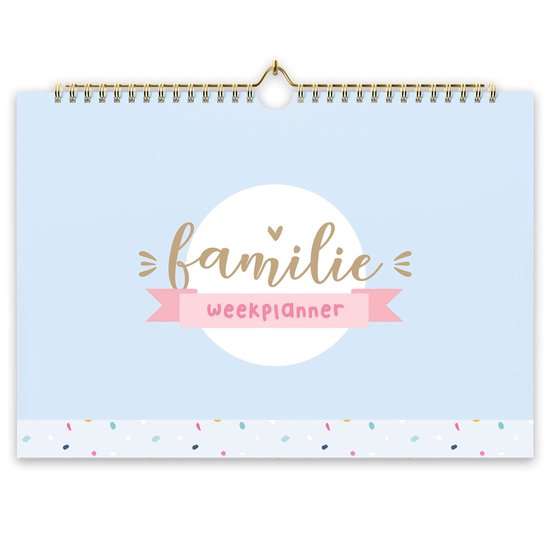 Fyllbooks - Agenda familial - Calendrier familial universel et non daté - Format A4 - Coloré