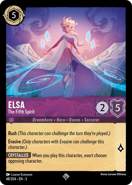 Ruby Elsa Disney Lorcana TCG: Ursula's Return - Amethyst & Ruby: Elsa & Wreck-It ...