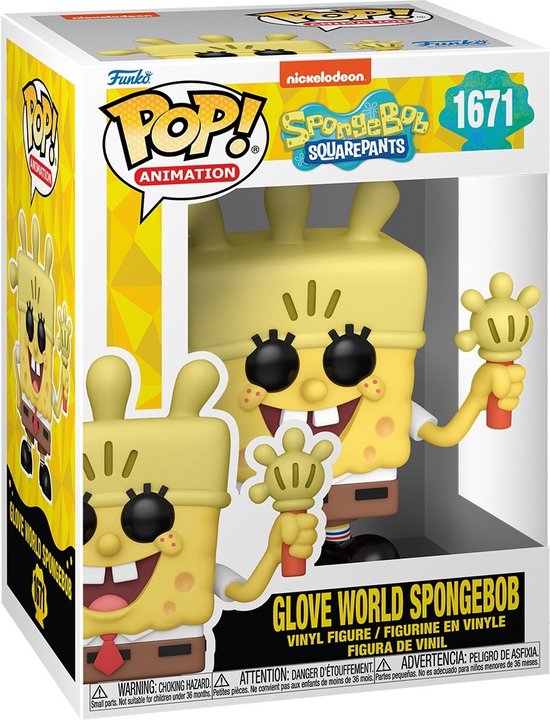 Funko pop ・ DiRBZミゲル(popケース付き)セット SpongeBob SquarePants Glove World Spongebob vinyl figuur 1671
