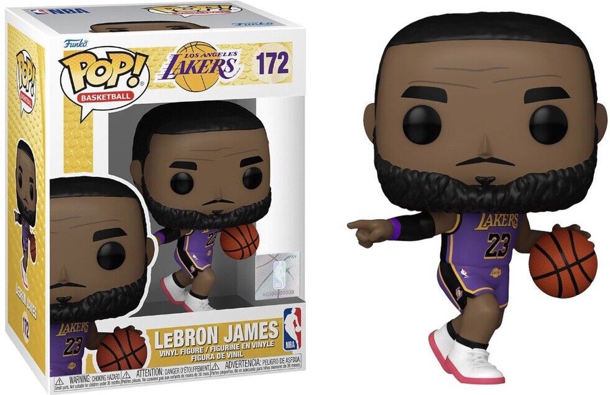 Pop Basketball: NBA Lakers - LeBron James - Funko Pop #172 | bol