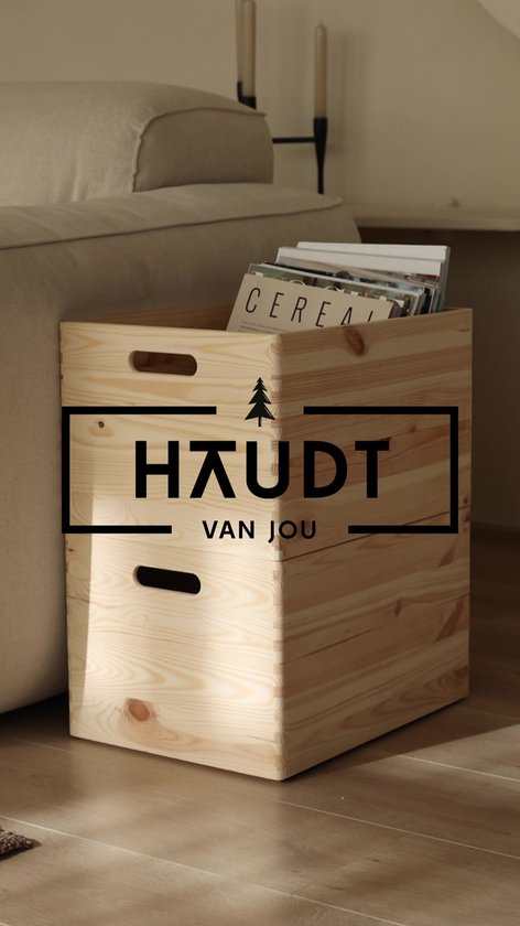 HABAU Wooden box, natural, 45 x 30 x 19 cm