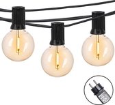 Bol.com a sunny day Lichtsnoer Buiten - 75m - Warm Wit - Helder Glas LED aanbieding