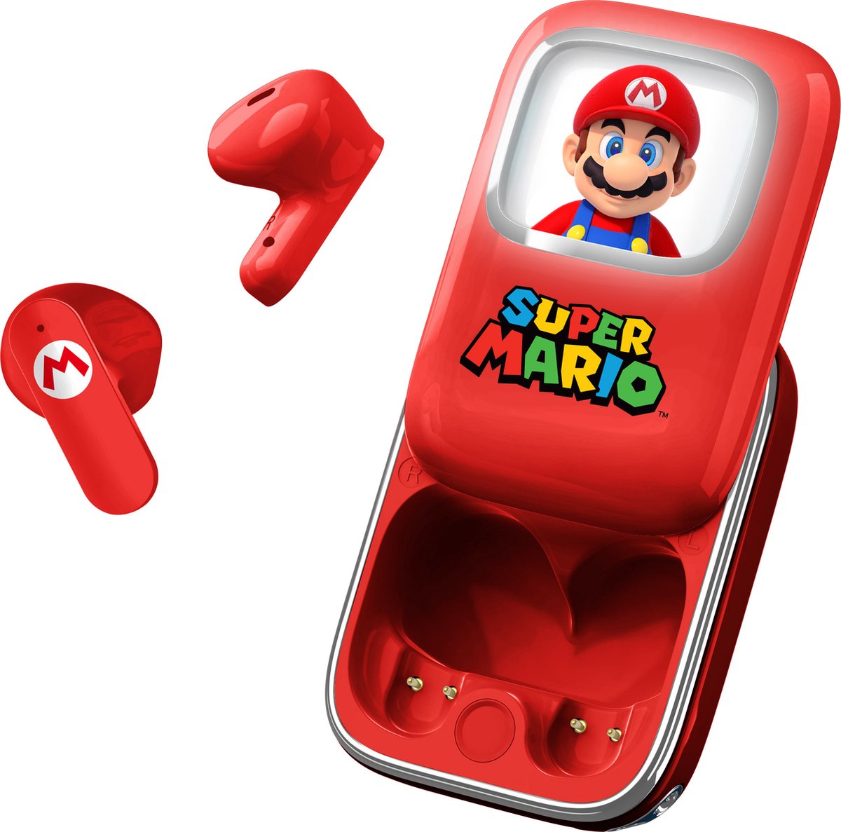 Super Mario - Schuifhoesje met LED-verlichting - TWS Oordopjes