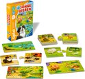 Het spel 'Mijn Jonge Dieren' met een tiptoi pen, verschillende puzzels met jonge dieren.