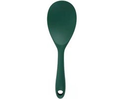 Doodadeals® - Siliconen Rijstlepel - Rijst Opscheplepel - Rijstlepel Kunststof - Donkergroen - 1 stuk