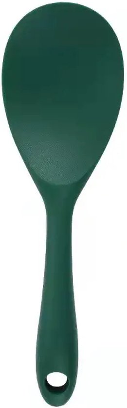 Doodadeals® - Siliconen Rijstlepel - Rijst Opscheplepel - Rijstlepel Kunststof - Donkergroen - 1 stuk