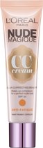 L'Oréal Paris Make-Up Designer Nude Magique - Anti Fatique - 30 ml - CC Cream