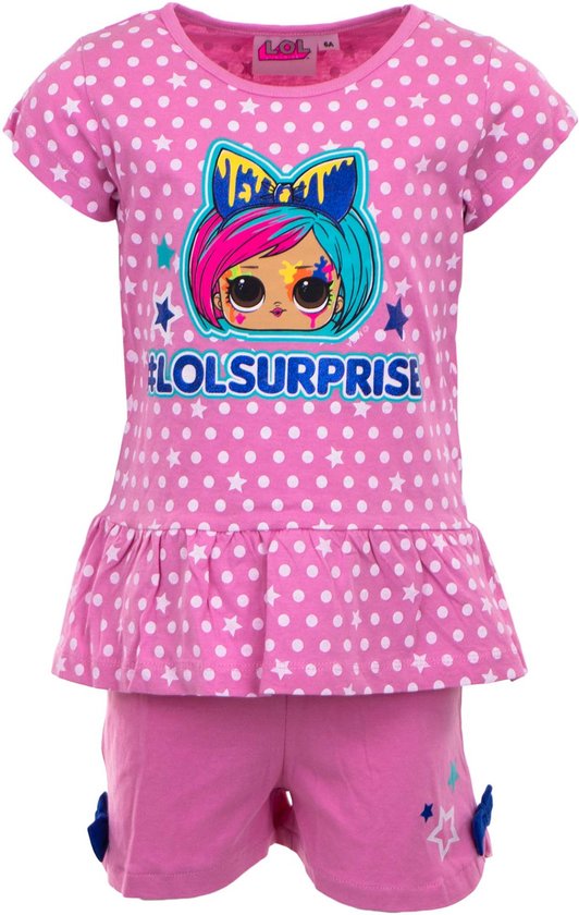 LOL Surprise Shortama / Zomer Pyjama - roze - maat 116