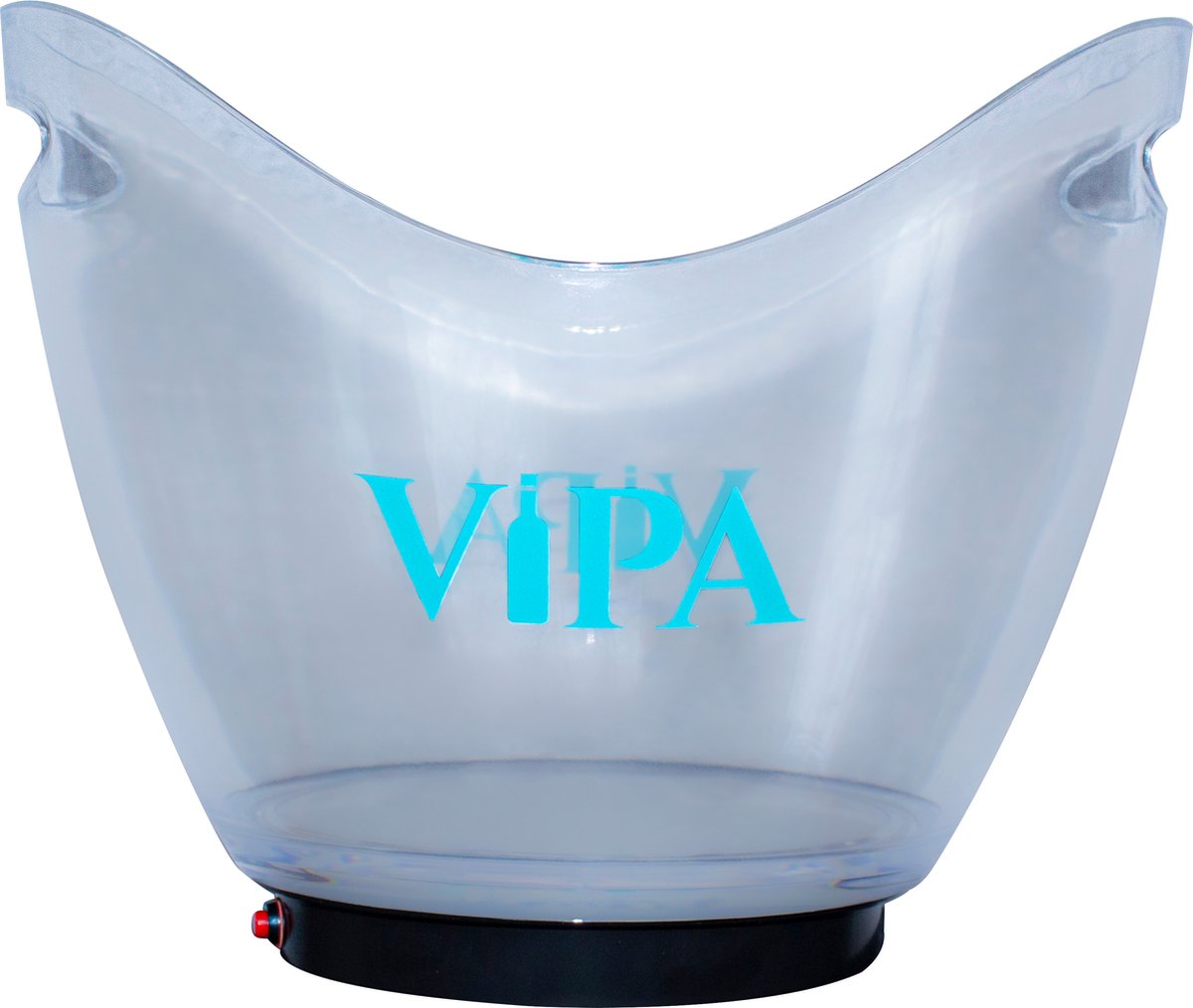 VIPA - Exclusieve Wijnkoeler - ijsemmer - Champagnekoeler - Oplaadbaar - LED Blauw - Geschikt Voor Circa 5 Flessen (700ml)