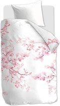 Ambiante Springlight Dekbedovertrek - Eenpersoons - Katoen satijn - 140x220 cm - Roze