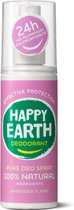 Happy Earth Pure Deodorant Spray Lavender Ylang 100 ml - 100% natuurlijk