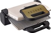 Karaca Retro Grill en Broodrooster Creme Kleur