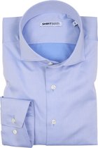 SHIRTBIRD | Sparrow | Overhemd | Licht Blauw | Fine Twill, 2-Ply | 100% Katoen | Strijkvriendelijk | Parelmoer Knopen | Premium Shirts | Maat 39