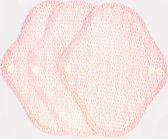 ImseVimse wasbaar inlegkruisjes - 3 stuks - Blossom stippen - wit bloesem roze