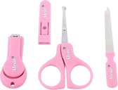 Baby manicure set – 4 delig – Roze – vanaf 1 maand oud