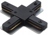 Spanningsrail Doorverbinder - Frinto - X Kruis Koppeling - 1 Fase - Zwart