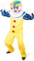 Karnival Costumes Enge Clown Halloween Kostuum Heren Halloween Kostuum Volwassenen Carnavalskleding Heren Carnaval - Polyester - Maat L - 2-Delig Jumpsuit/Handschoenen