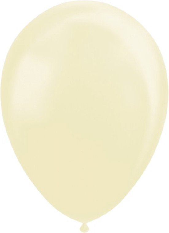 100 ballons ivoire nacré 30 cm
