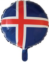 Wefiesta Folieballon Ijsland 45,5 Cm Rood/blauw