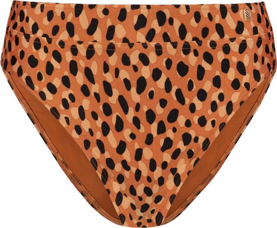 Leopard Spots high waist bikinibroekje - Bruin/Oranje - Dierenprint |  bol.com