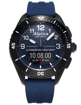 Alpina AlpinerX Alive AL-284LNN5AQ6 Horloge - Rubber - Blauw - Ø 46 mm